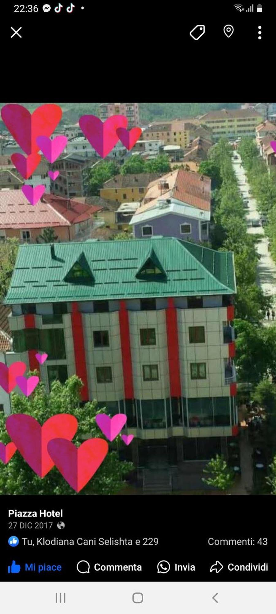 Hotel Piazza Peshkopi Zewnętrze zdjęcie